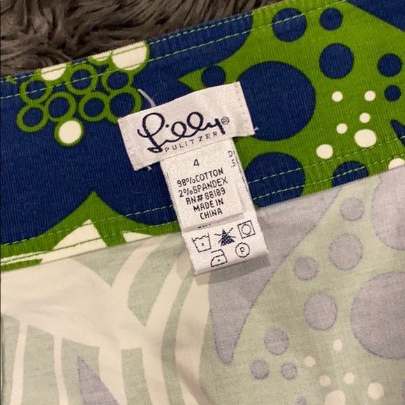 Lilly Pulitzer Corduroy Wrap Skirr, Size 4 - Picture 5 of 5